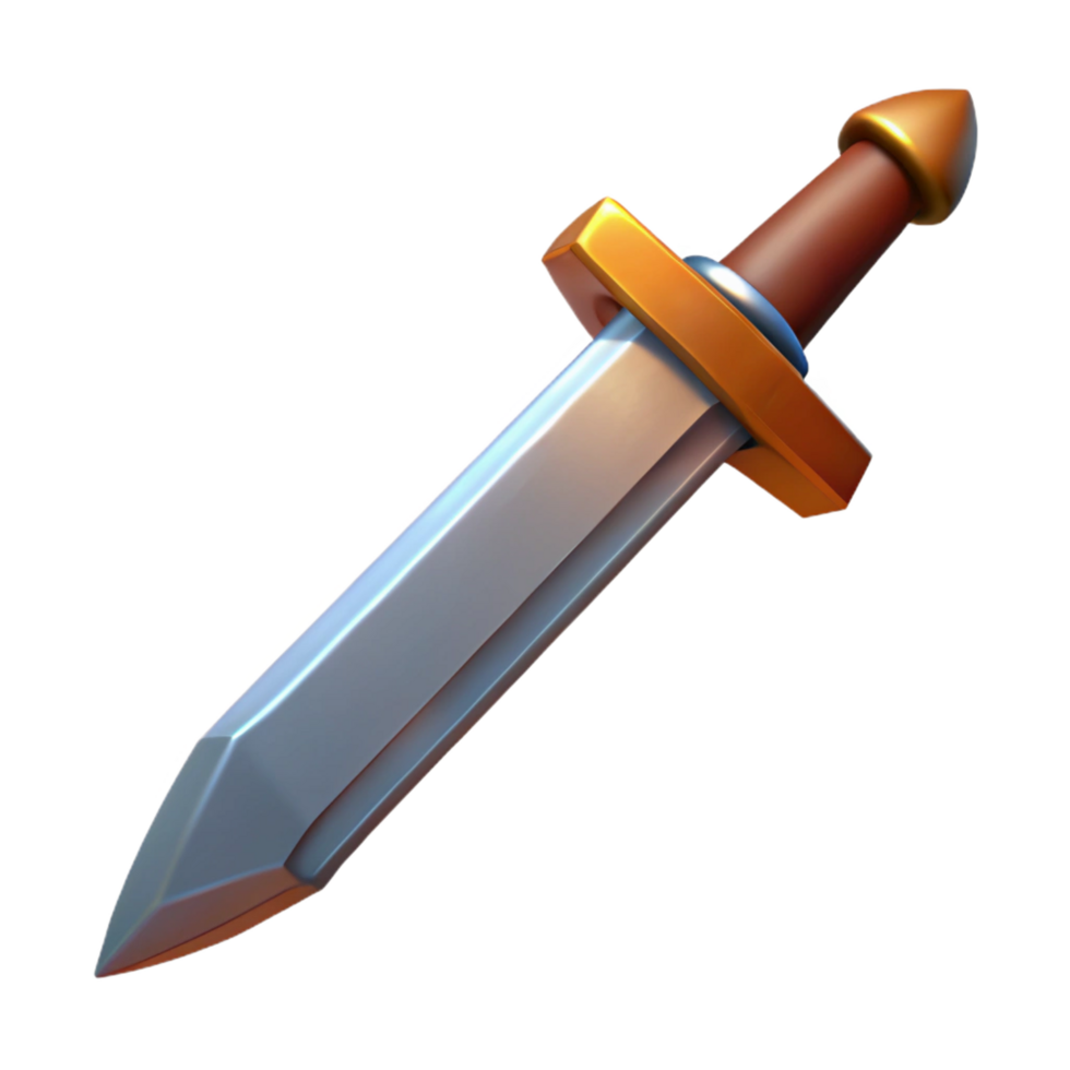 splendid abstract Stygian Iron Sword. NO BACKGROUND with Transparent Background. high quality png