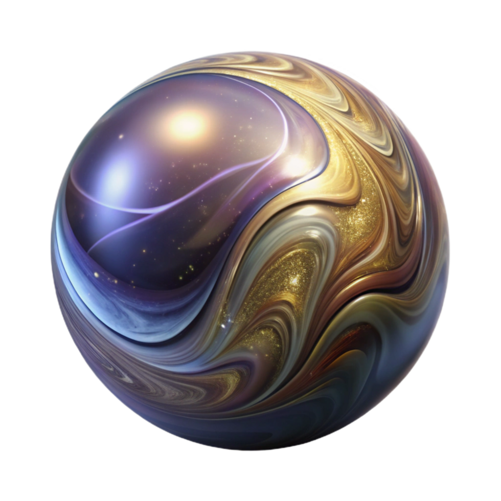 magnificent traditional Glass Marble Close Up Cutout with Swirled Pattern exclusive png