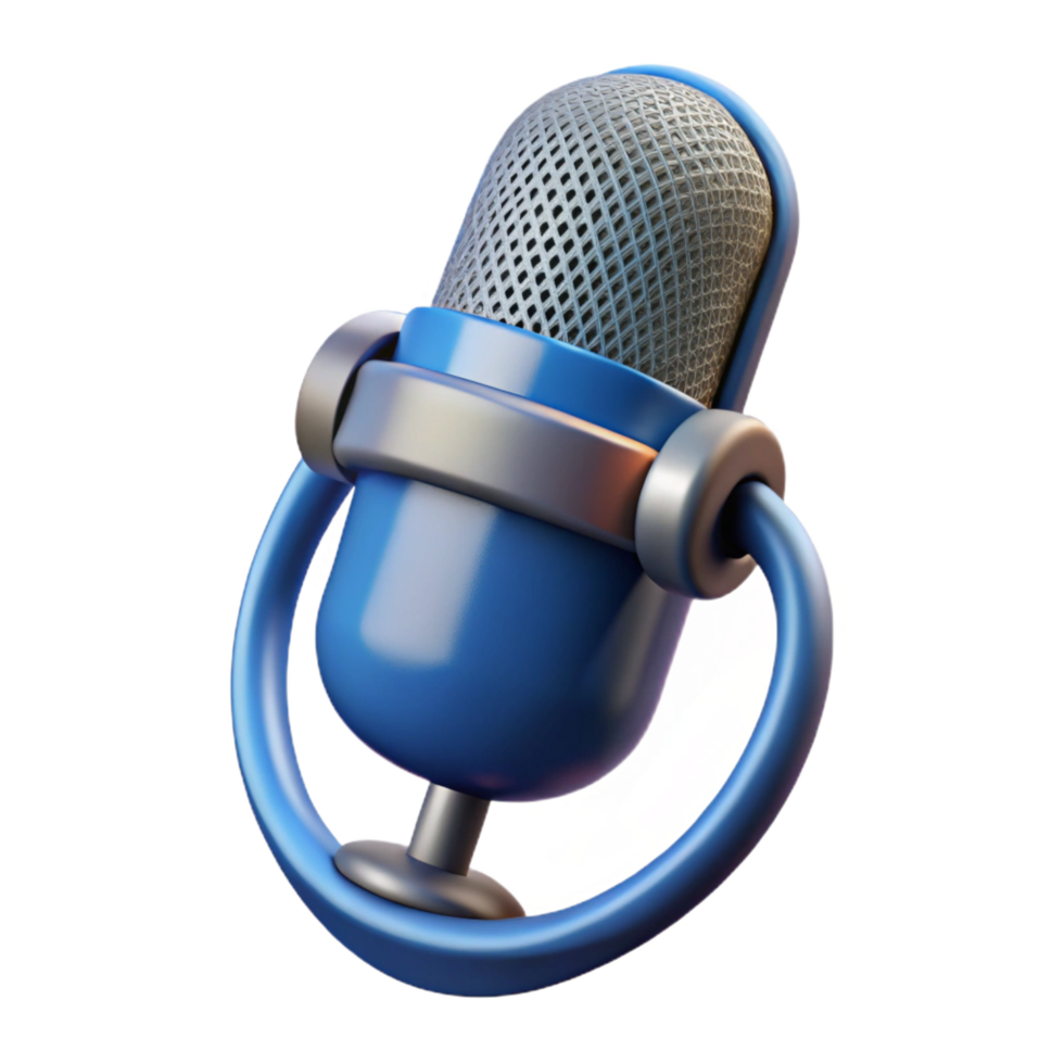 enchanting nostalgic retro Microphone with pop filter NO BACKGROUND with Transparent Background. high resolution png