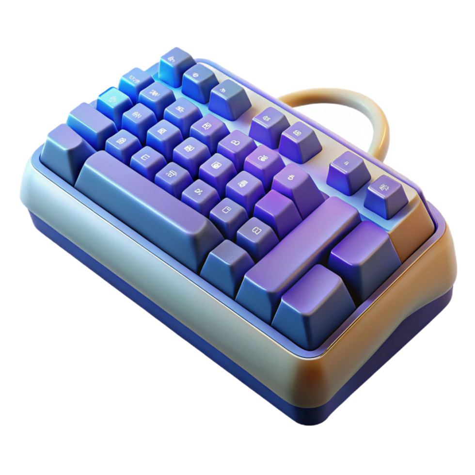 exceptional rustic Gaming keyboard with mechanical keys NO BACKGROUND with Transparent Background. precision png