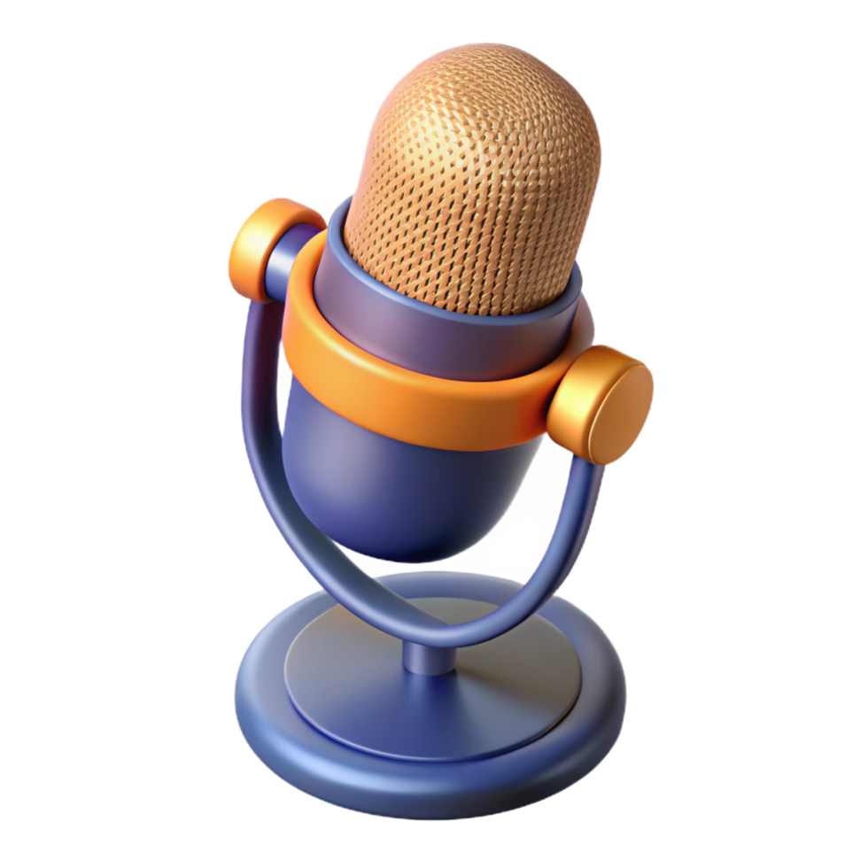gorgeous notable Microphone with pop filter NO BACKGROUND with Transparent Background. png
