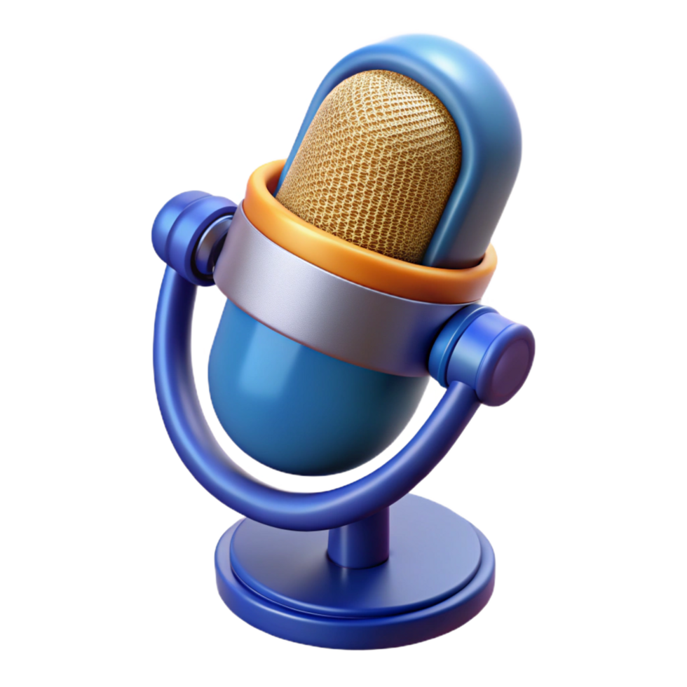 enchanting calm gothic Microphone with pop filter NO BACKGROUND with Transparent Background. high quality png