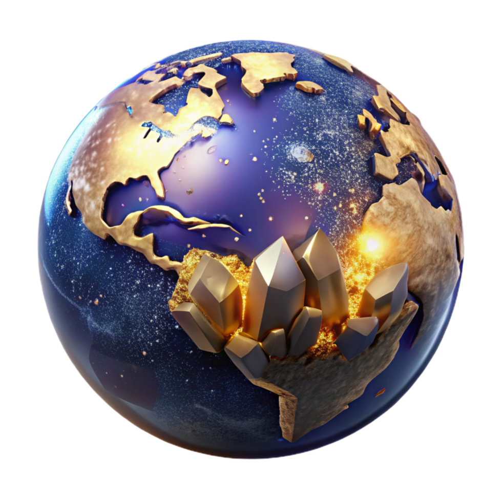 extraordinary traditional Globe with Glowing City Lights Transparent Background genuine png