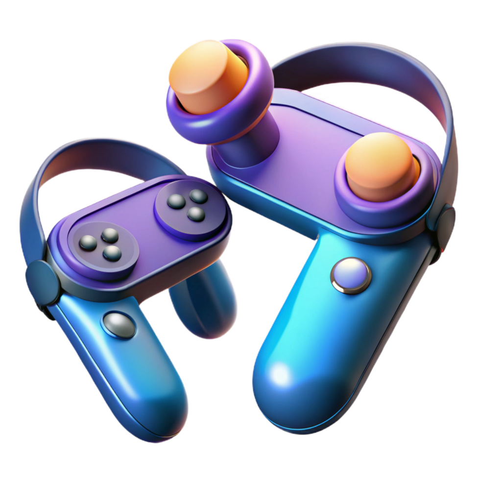 extraordinary celebrated Virtual Reality controllers NO BACKGROUND with Transparent Background. png