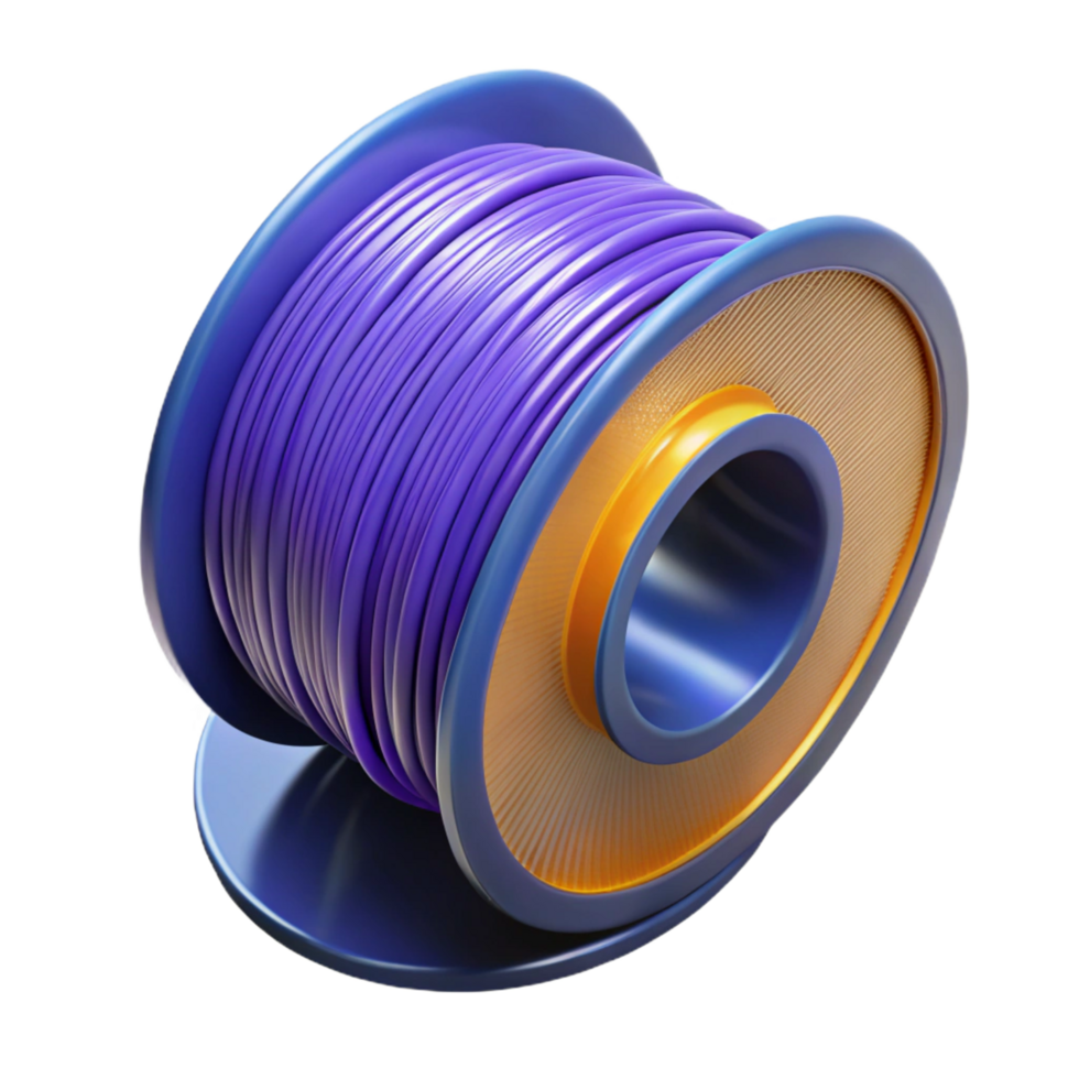 radiant passionate tropical 3D printer filament spool NO BACKGROUND with Transparent Background. 4K png