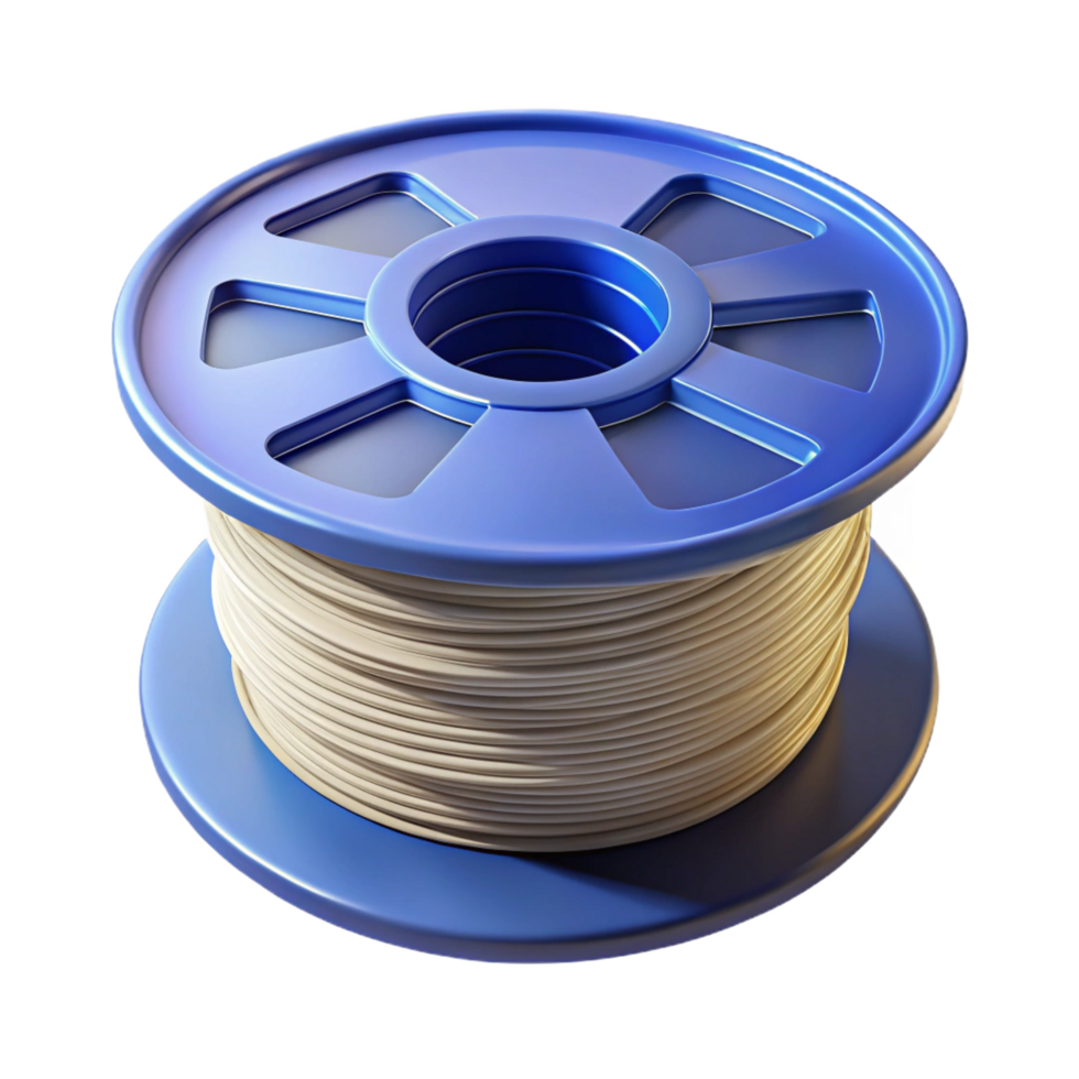 stunning nordic 3D printer filament spool NO BACKGROUND with Transparent Background. perfect clarity png