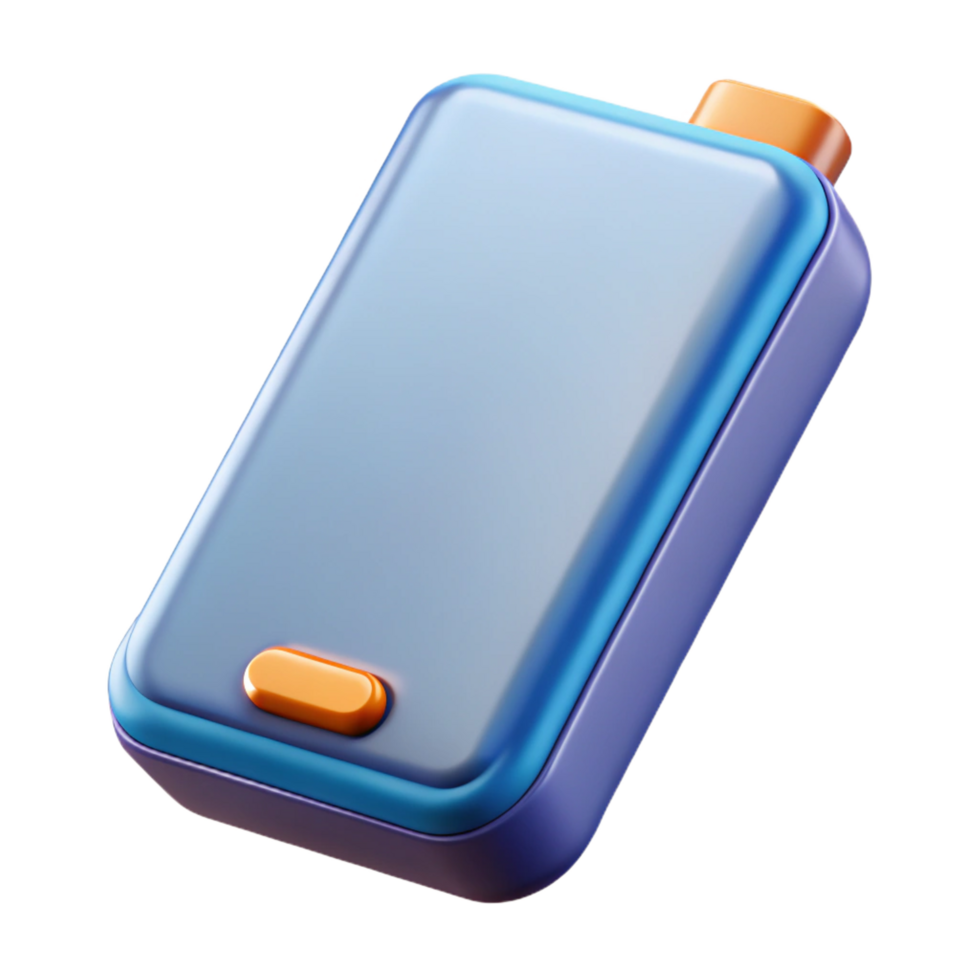 melancholic exquisite Portable power bank NO BACKGROUND with Transparent Background. premium png