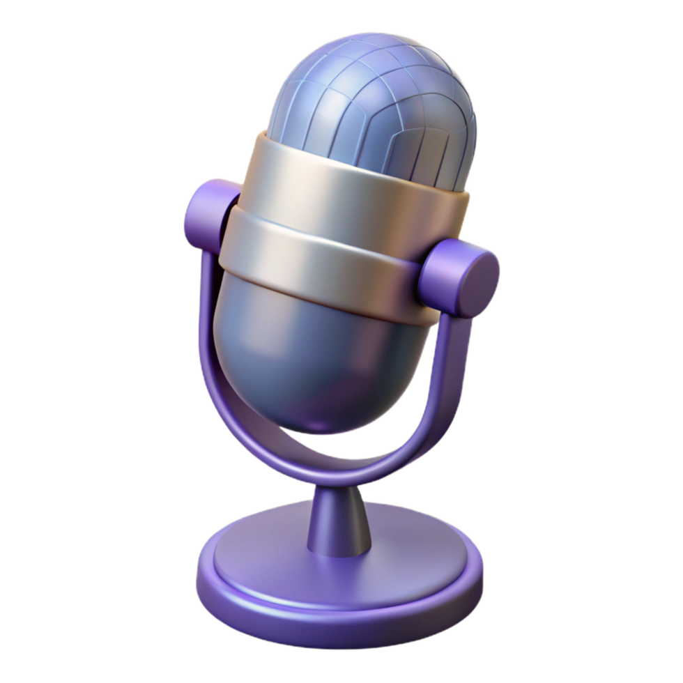 striking gothic Condenser microphone NO BACKGROUND with Transparent Background. crisp png