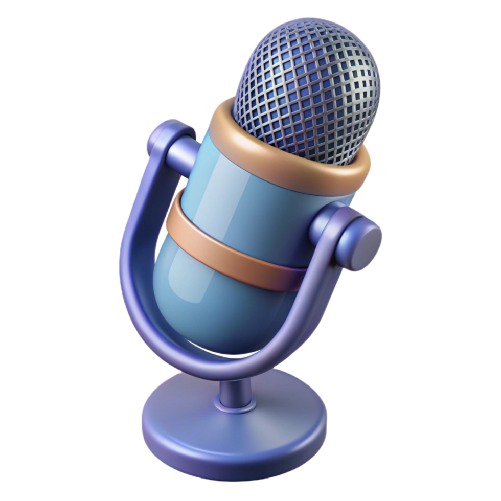peaceful exquisite Condenser microphone NO BACKGROUND with Transparent Background. exclusive png