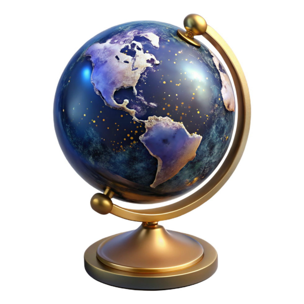 magnificent creative Globe with Stand Top View Cutout exclusive png