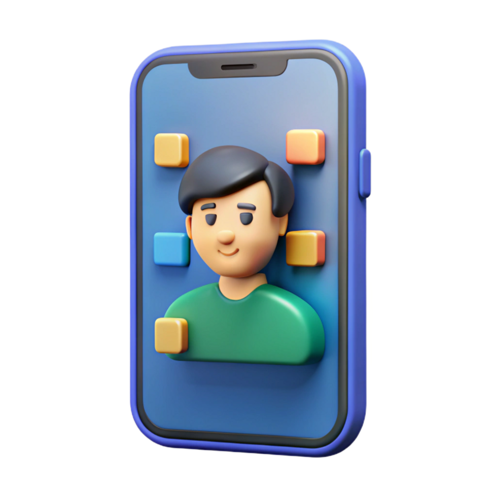 sumptuous renaissance Smartphone with facial recognition enabled NO BACKGROUND with Transparent Background. high quality png