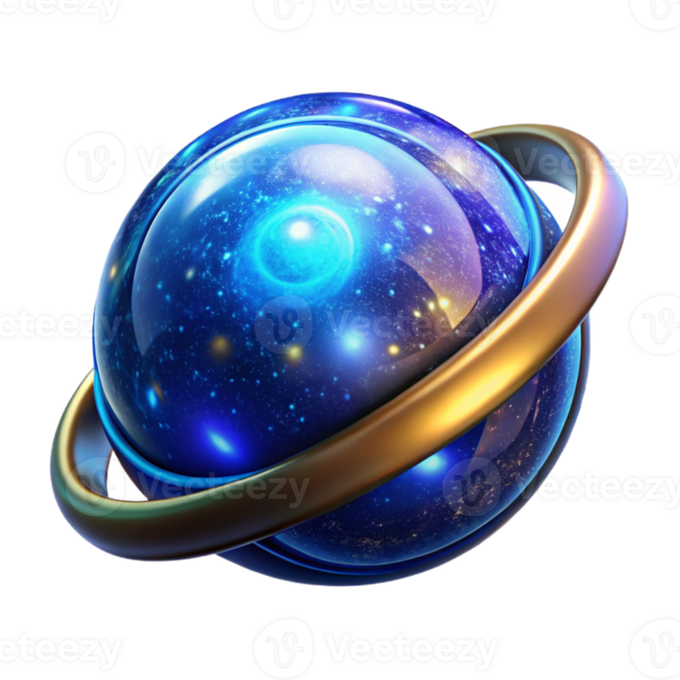 dramatic modern Glowing Blue Orb Rotating Animation Transparent exclusive png