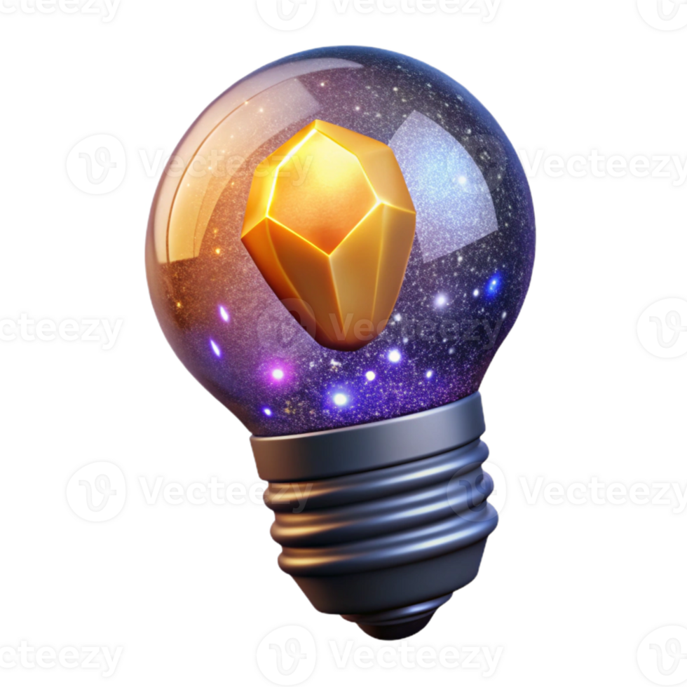 stunning abstract Glowing Light Bulb Cutout Element professional png