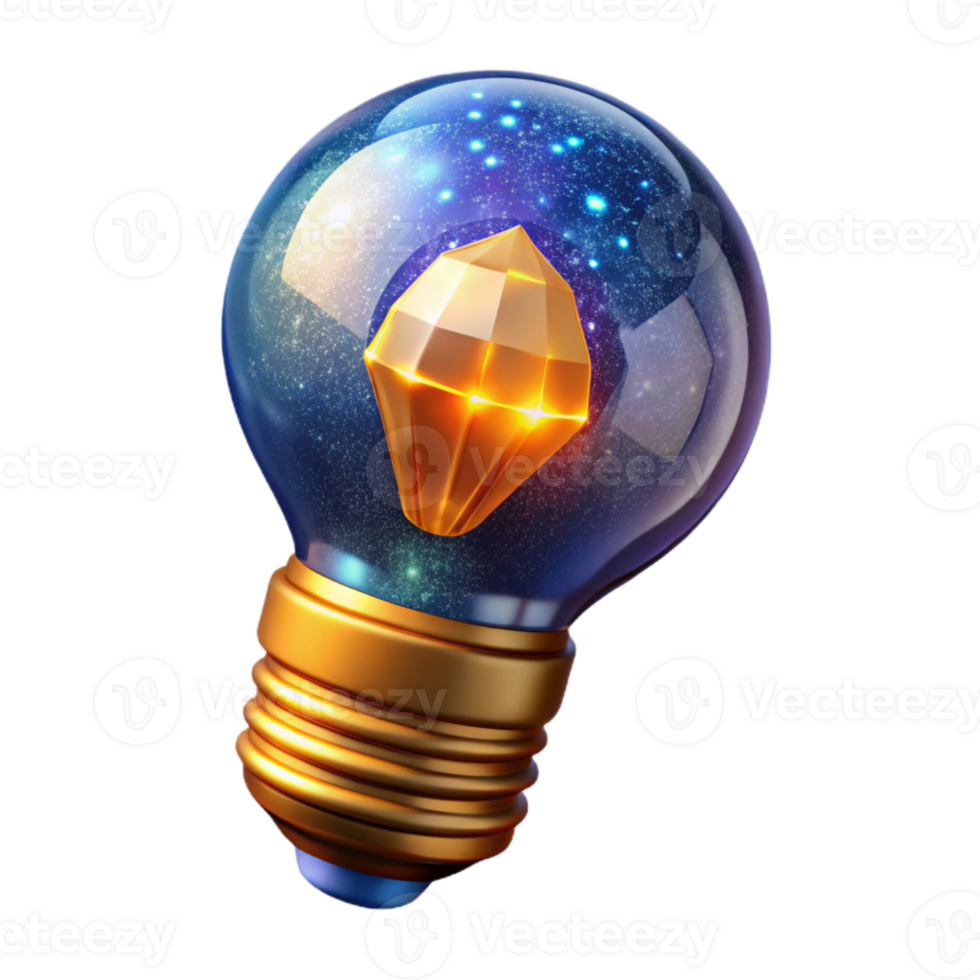 wonderful modern Glowing Light Bulb Cutout Element high quality png