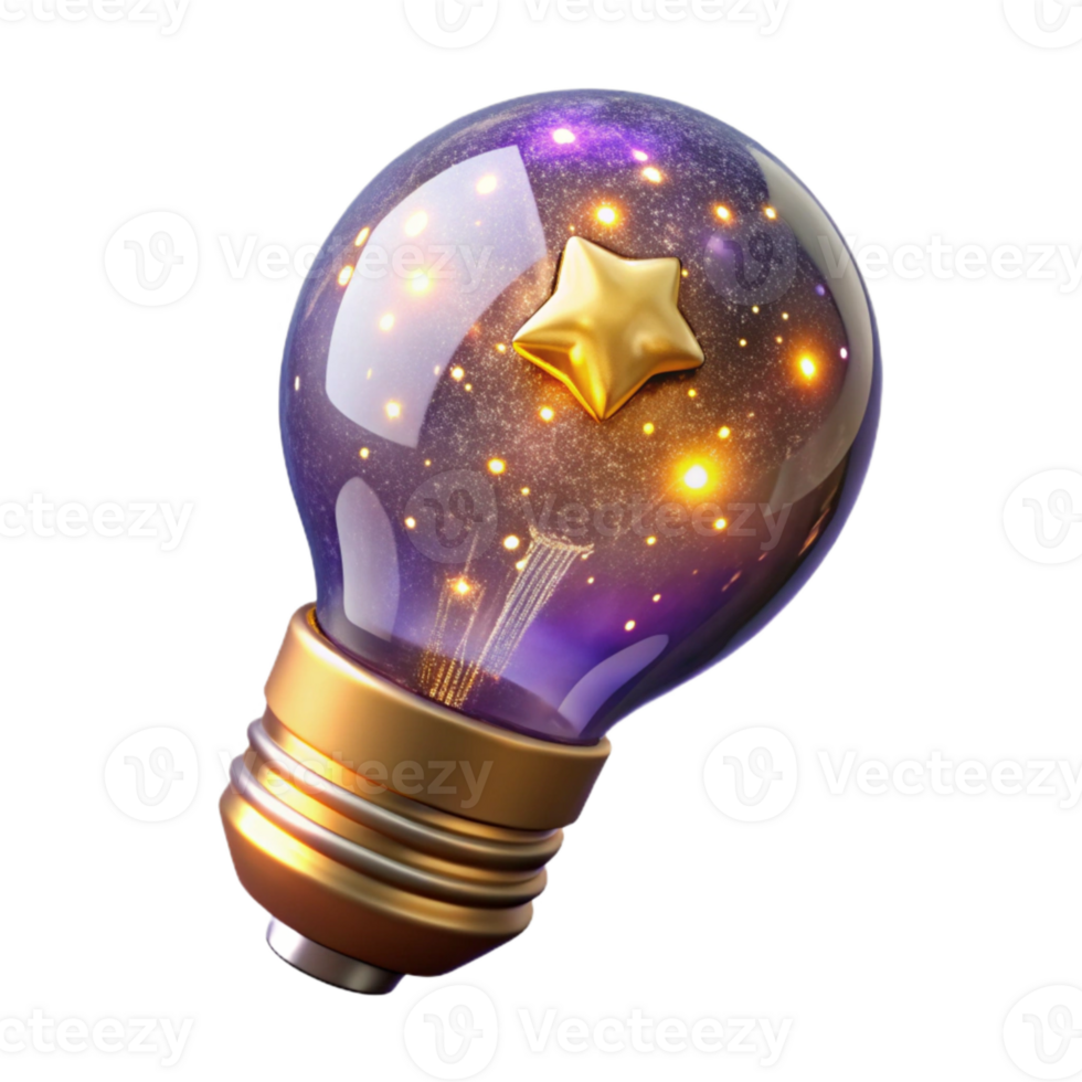 beautiful minimalist Glowing Lightbulb Energy Efficiency Transparent original png
