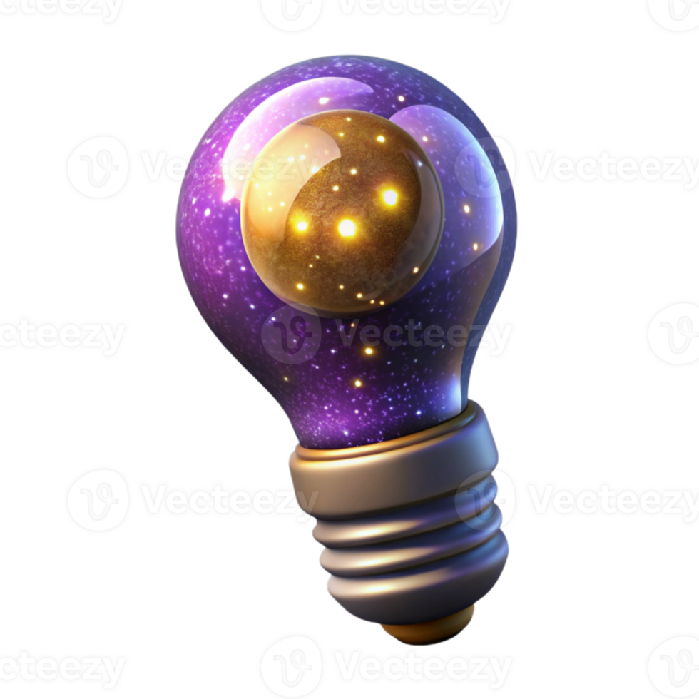 beautiful traditional Glowing Lightbulb Idea Concept Cutout Isolated original png