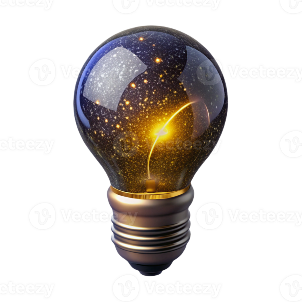 serene vintage Glowing Lightbulb Filament Detail Isolated Element authentic png