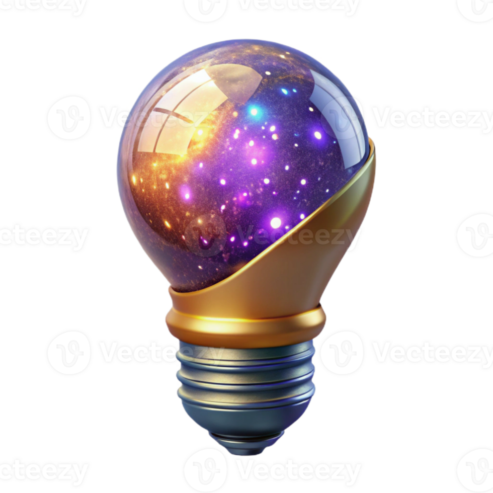 beautiful vintage Glowing Lightbulb Idea Concept Cutout Isolated exclusive png