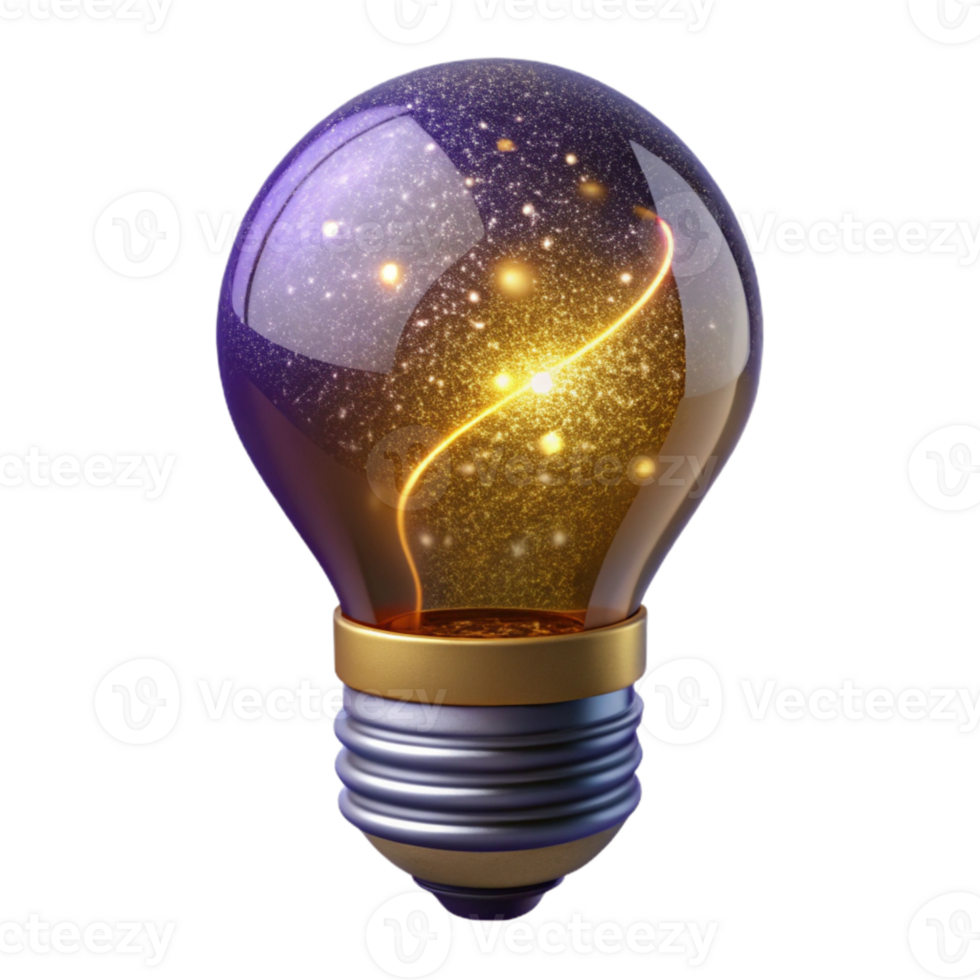 impressive classic Glowing Lightbulb Filament Detail Isolated Element professional png