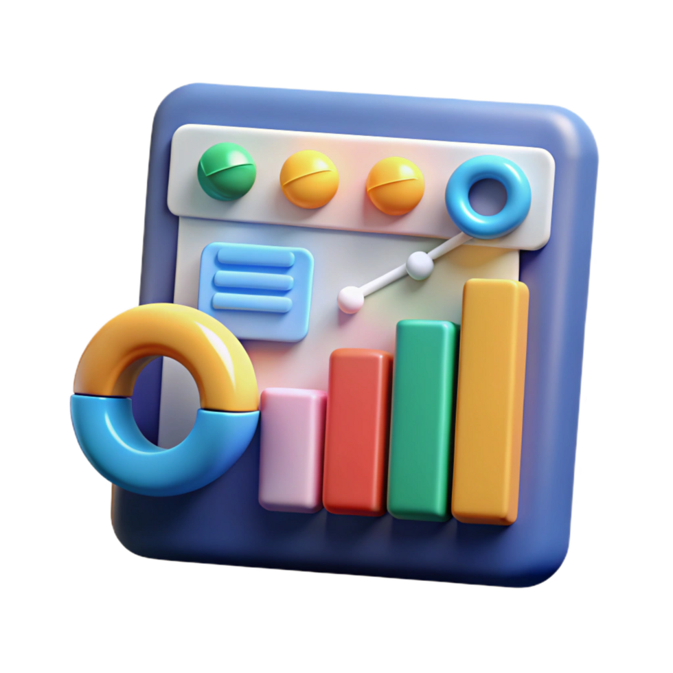 pristine coastal Digital marketing analytics chart NO BACKGROUND with Transparent Background. elite png