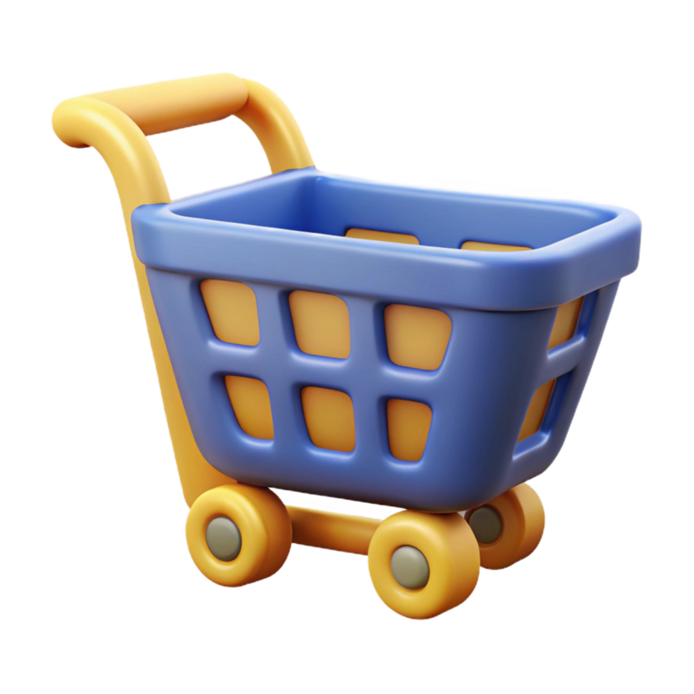 pristine distinctive E-commerce shopping cart icon NO BACKGROUND with Transparent Background. png
