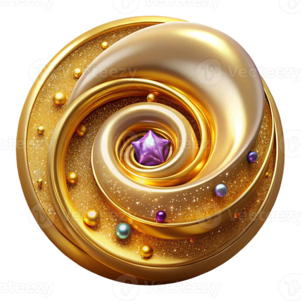wonderful abstract Golden Spiral Overlay Cutout Elegant Design Transparent Background high resolution png