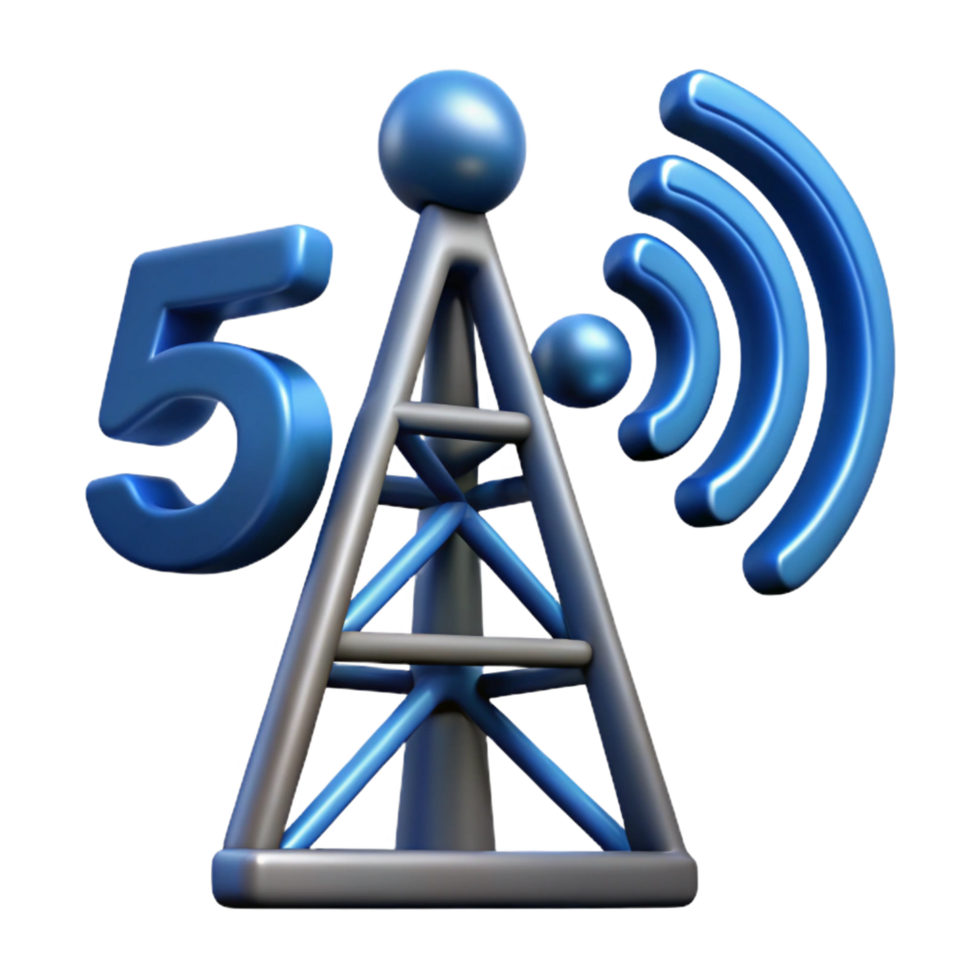 exquisite intense bohemian 5G network tower icon NO BACKGROUND with Transparent Background. original png