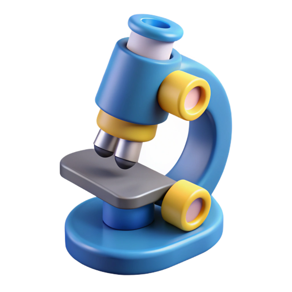 enchanting melancholic nordic Microscope examining microscopic details NO BACKGROUND with Transparent Transparent Background. expertly shot png