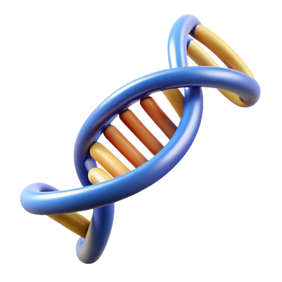 pristine dynamic surreal DNA double helix structure NO BACKGROUND with Transparent Background. artisan png