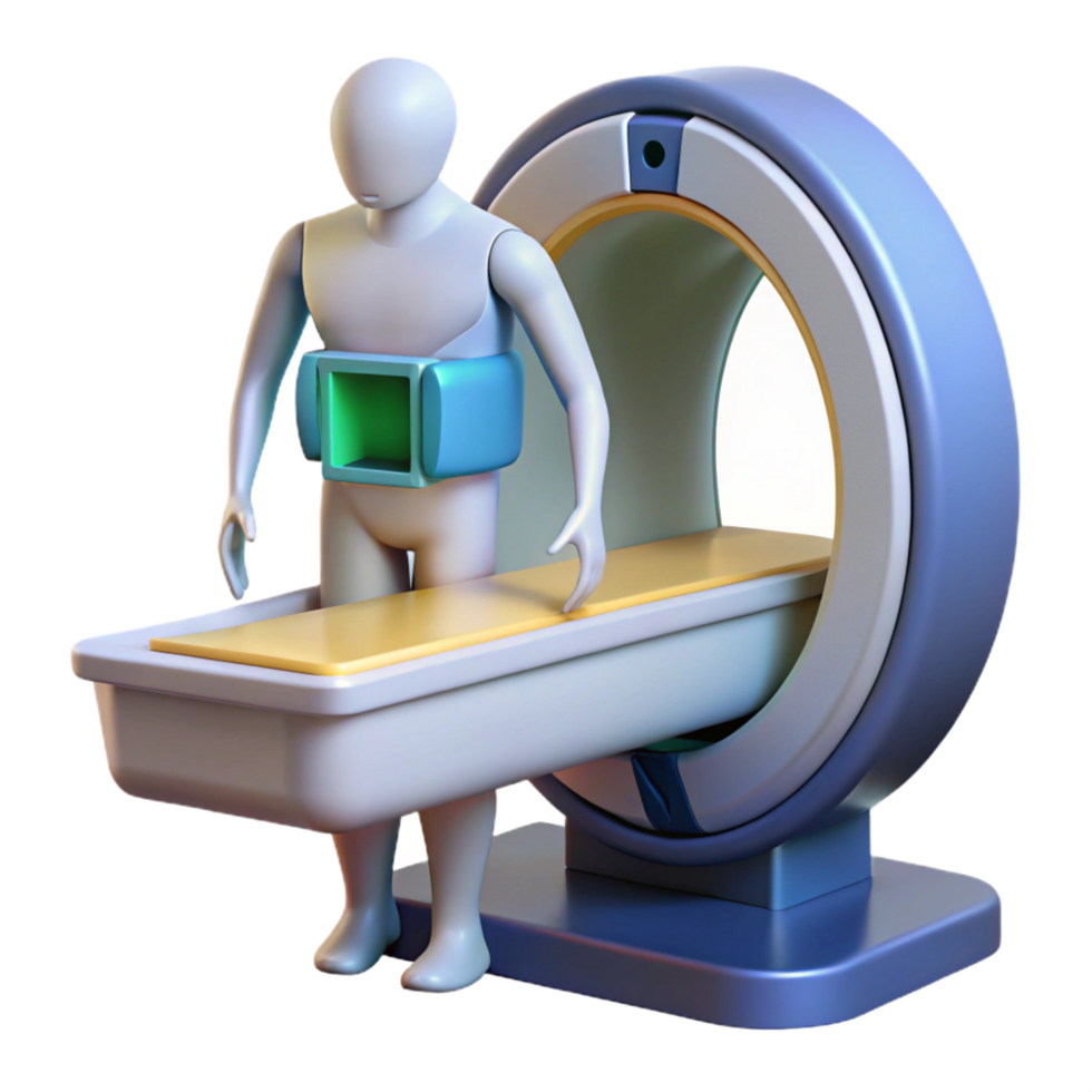 wonderful mysterious coastal Medical scanner analyzing human body NO BACKGROUND with Transparent Background. luxury png