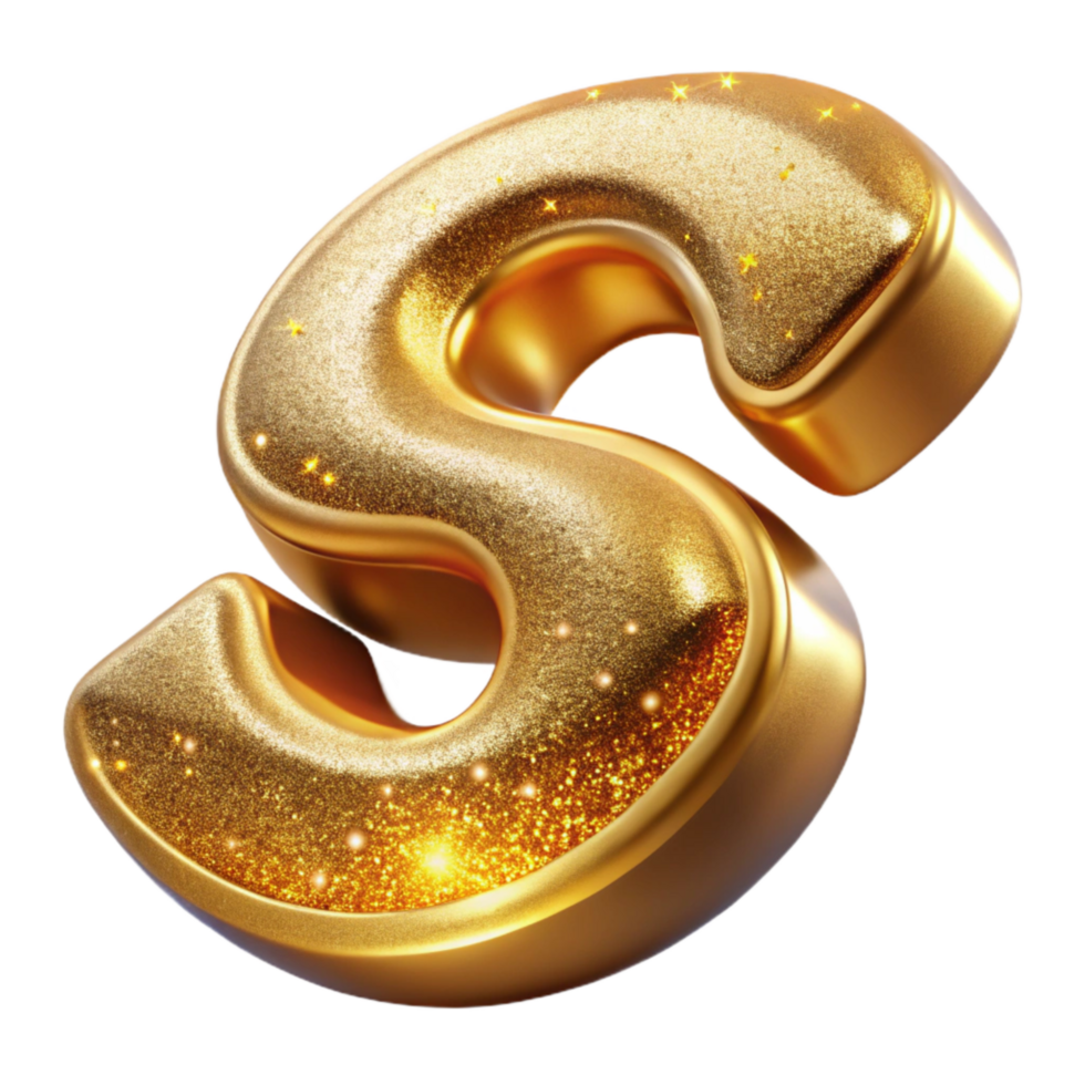magnificent traditional Gold Sans Serif Font Micro Sign Cutout Transparent Background high quality png