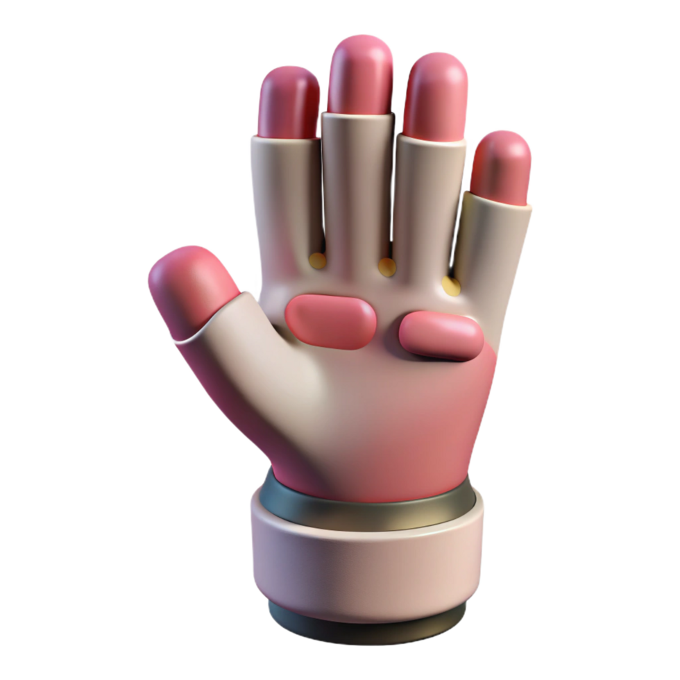 standout creative 3D printed prosthetic hand NO BACKGROUND with Transparent Background. high resolution png