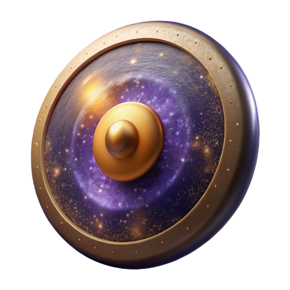 extraordinary minimalist Gong Isolated with Large Size and Deep Resonant Sound original png