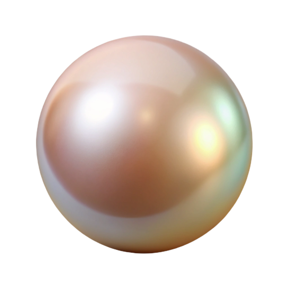 splendid art deco A single pearl, perfectly round and lustrous. NO BACKGROUND with Transparent Background. luxury png