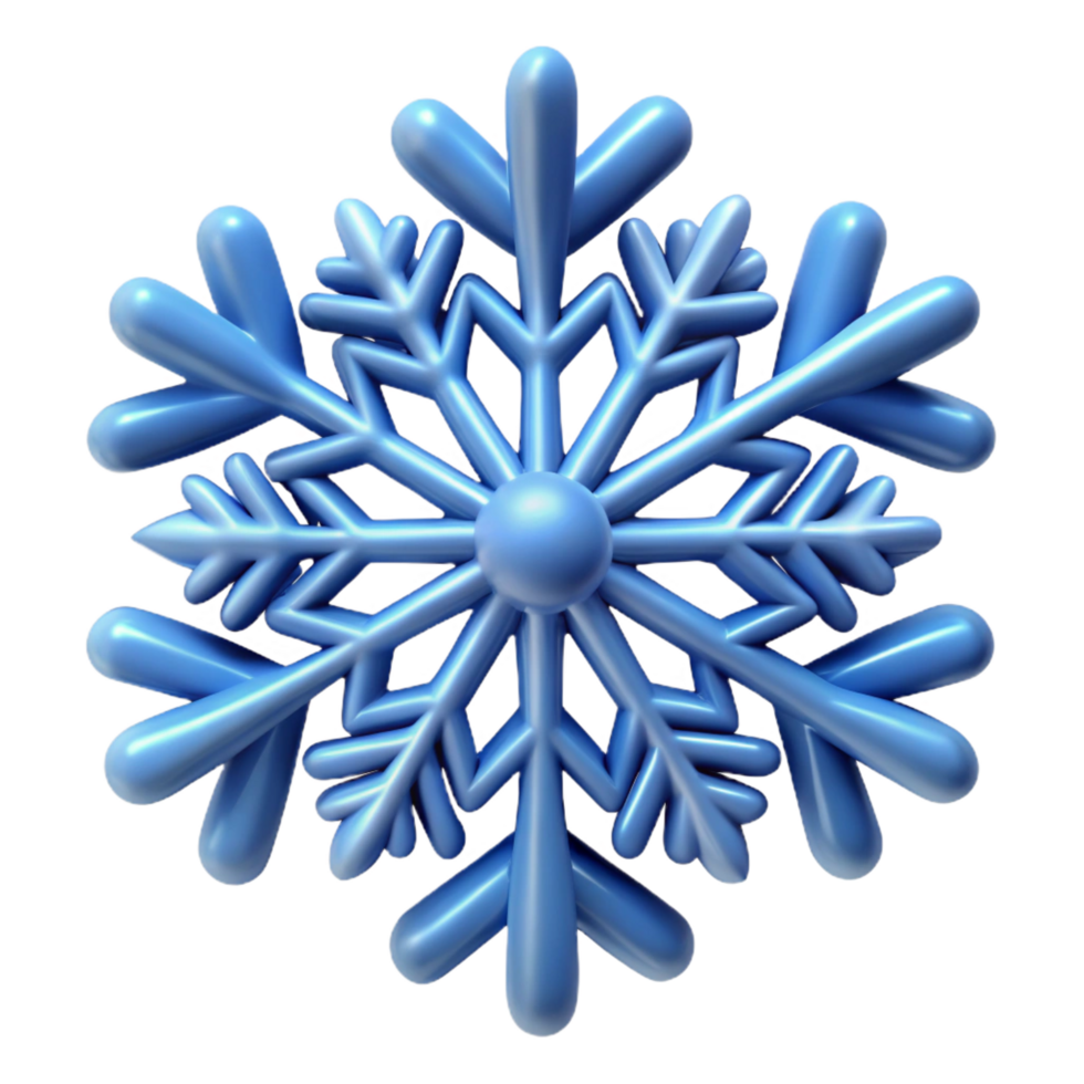 energetic vibrant A single snowflake, intricately detailed. NO BACKGROUND with Transparent Background. exclusive png