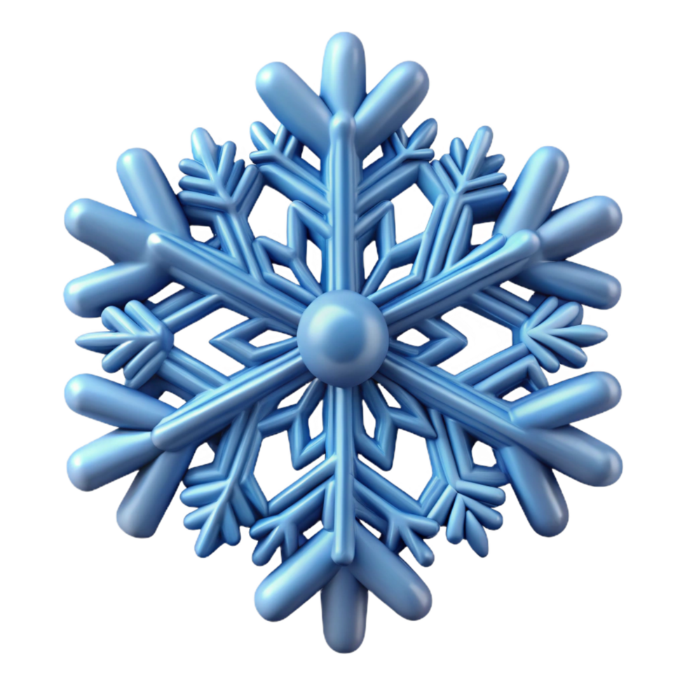 pristine exemplary A single snowflake, intricately detailed. NO BACKGROUND with Transparent Background. png