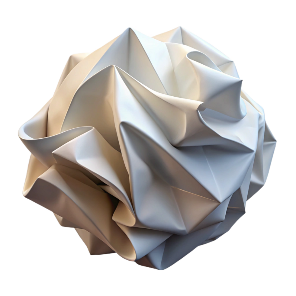 remarkable traditional A crumpled piece of white paper. NO BACKGROUND with Transparent Background. museum quality png