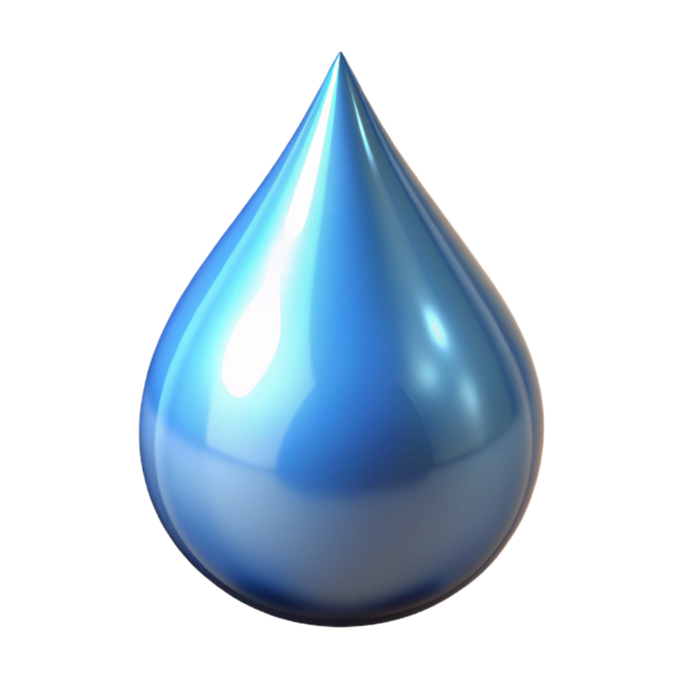 hypnotic peaceful tropical A single raindrop, reflecting light. NO BACKGROUND with Transparent Background. exclusive png