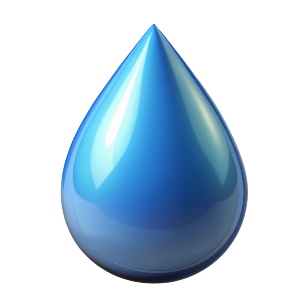 sought-after contemporary A single raindrop, reflecting light. NO BACKGROUND with Transparent Background. impeccable png