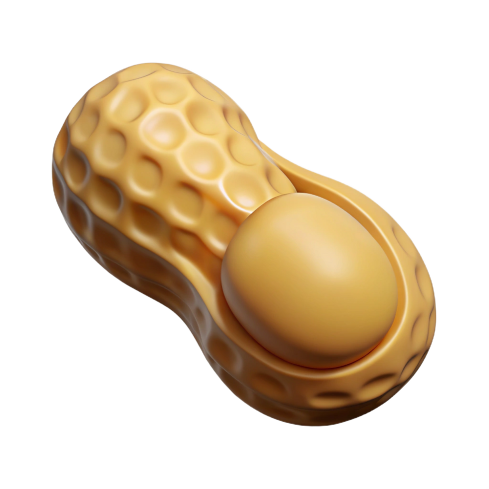 wonderful dreamy baroque Peanut in shell NO BACKGROUND with Transparent Background. detailed png