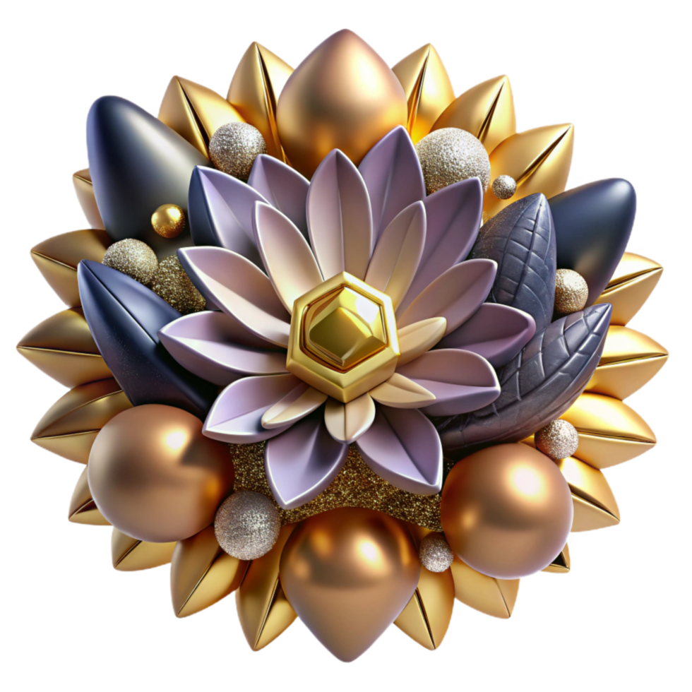 magnificent artistic Groovy Floral Pattern 70s Style Cutout professional png