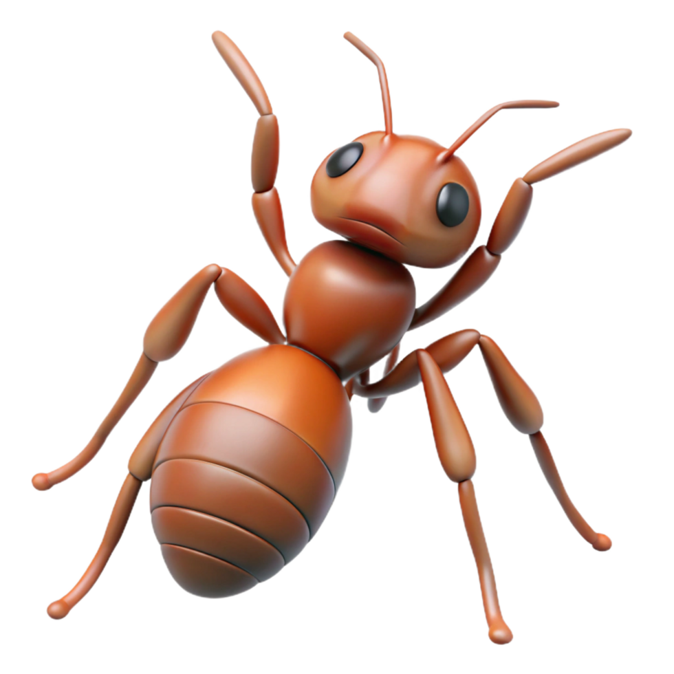 pristine modern Ant NO BACKGROUND with Transparent Background. top-tier png