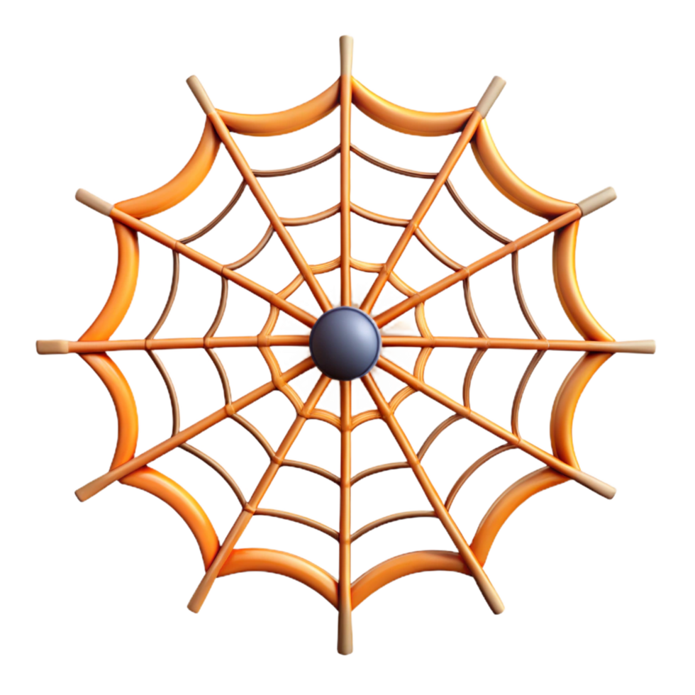 mysterious breathtaking Spider web NO BACKGROUND with Transparent Background. studio quality png