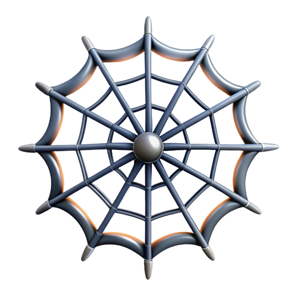 whimsical beautiful Spider web NO BACKGROUND with Transparent Background. gallery standard png