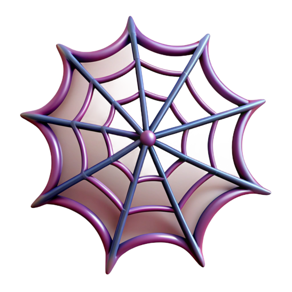 tranquil magnificent Spider web NO BACKGROUND with Transparent Background. crisp png