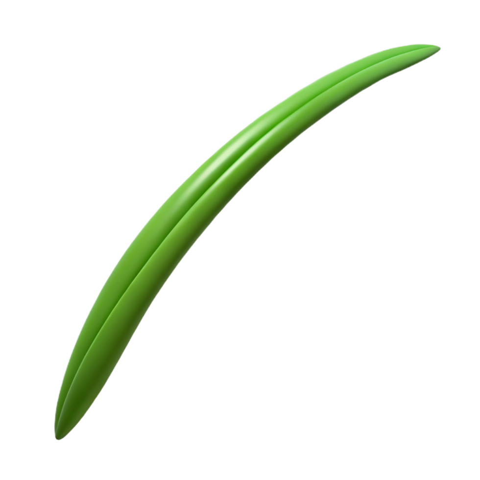 mesmerizing whimsical futuristic Single blade of grass NO BACKGROUND with Transparent Background. professional png