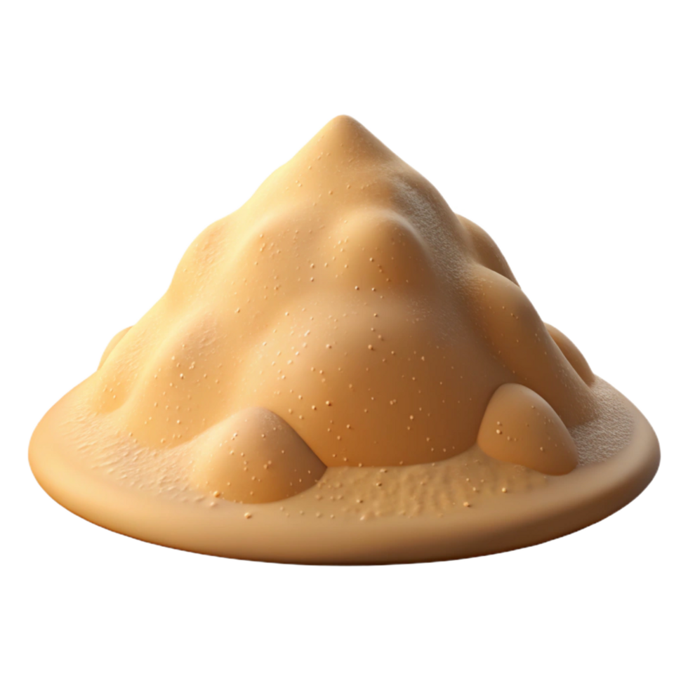 extraordinary elegant Pile of sand NO BACKGROUND with Transparent Background. genuine png