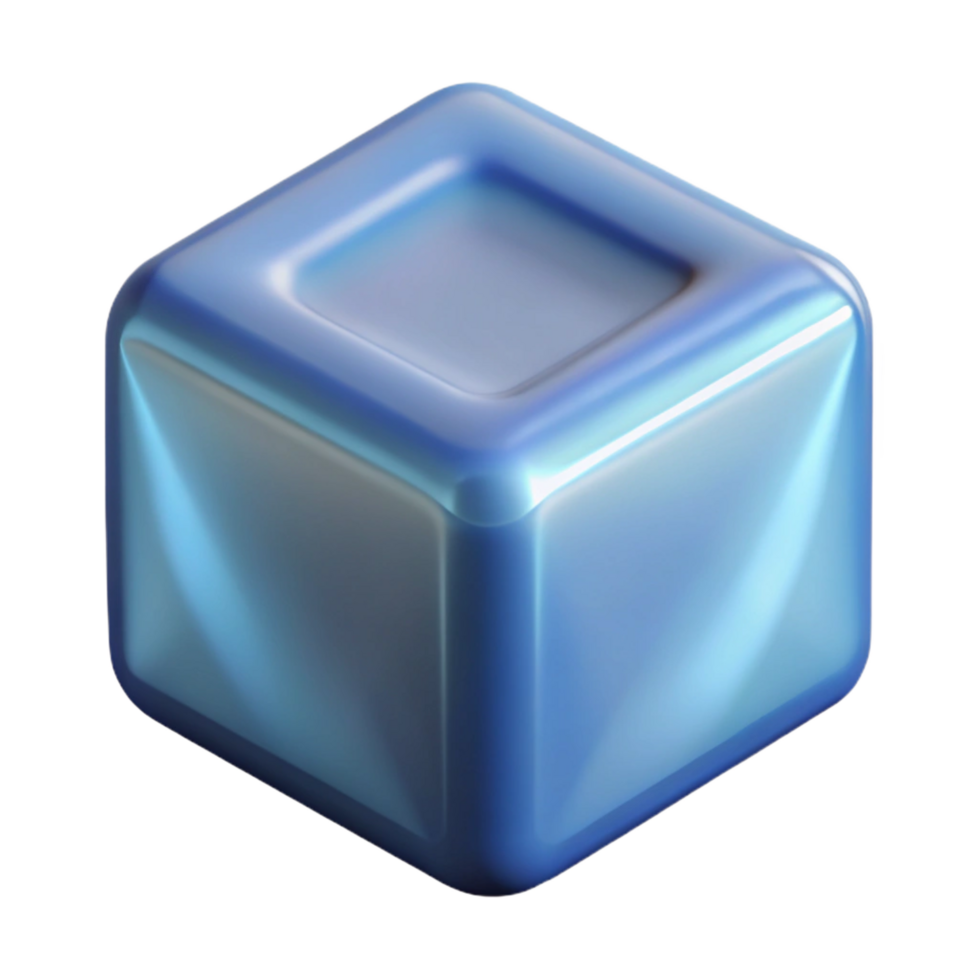 mesmerizing coveted Ice cube NO BACKGROUND with Transparent Background. png