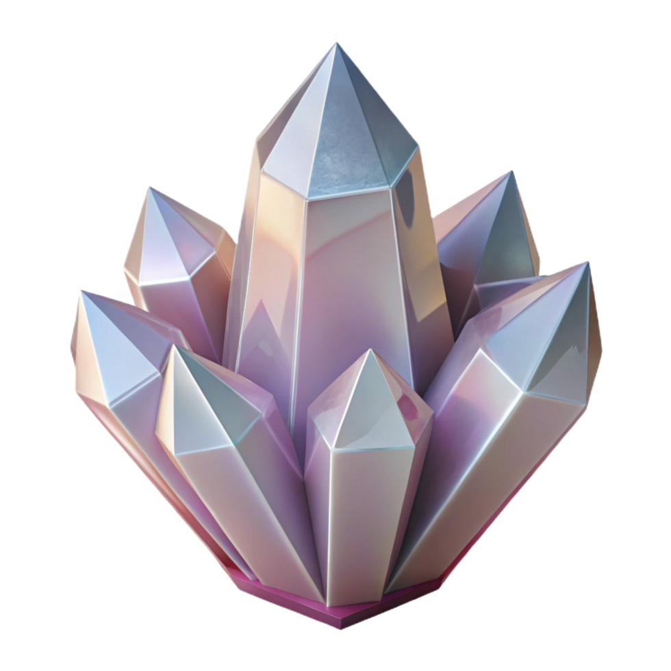 timeless bohemian Crystal quartz NO BACKGROUND with Transparent Background. expertly shot png