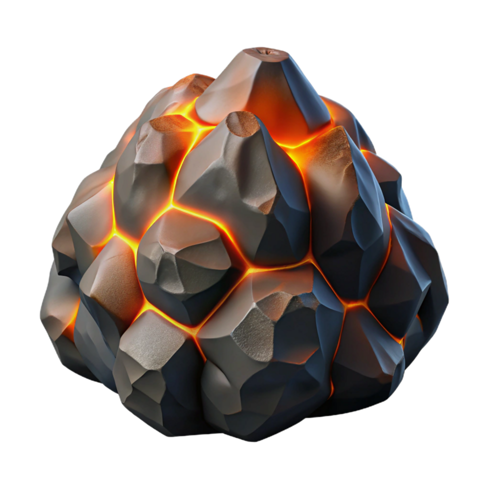 enchanting calm elegant Volcanic rock NO BACKGROUND with Transparent Background. exclusive png